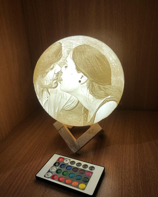 Lua Iluminada Personalizável - 16 CORES