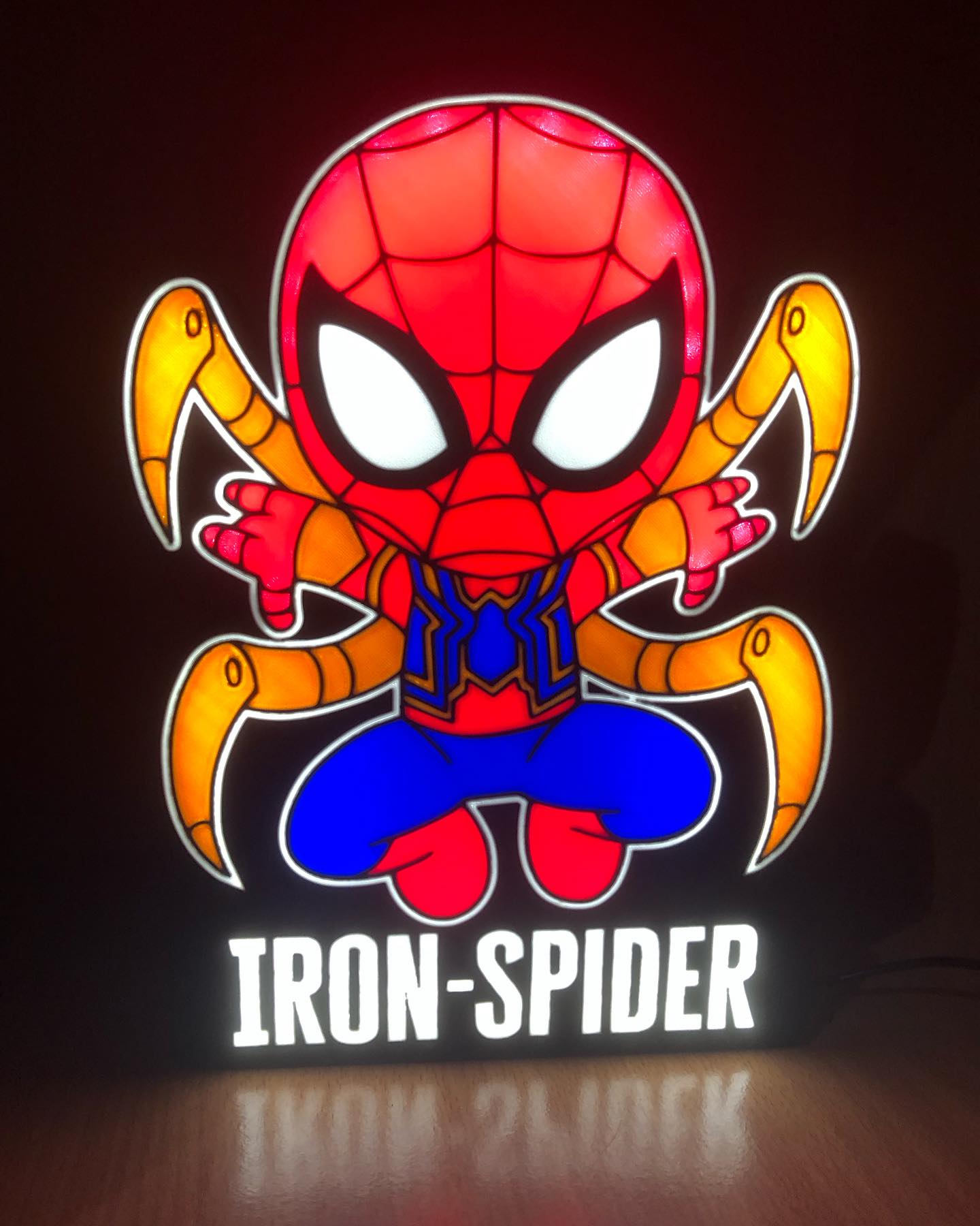 Candeeiro Iron Spider (Homem de Ferro)