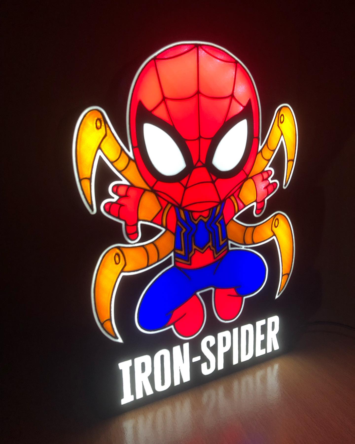 Candeeiro Iron Spider (Homem de Ferro)